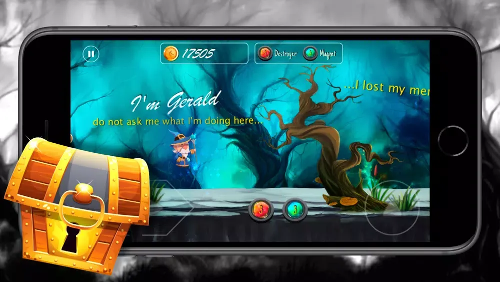 Tangkapan layar Gerald the Mage