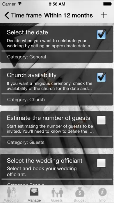 Screenshot di Wedding - Wedding Planner complete