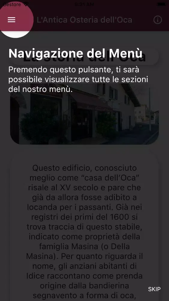 Antica Osteria dell'Oca應用截圖