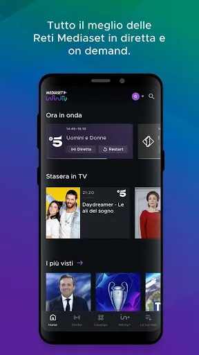 Screenshot di Mediaset Infinity TV