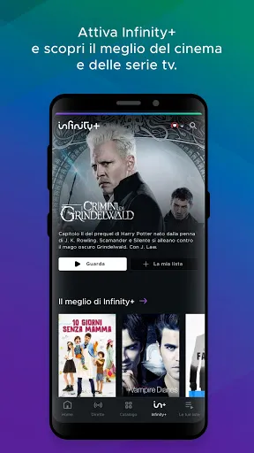 Screenshot di Mediaset Infinity TV