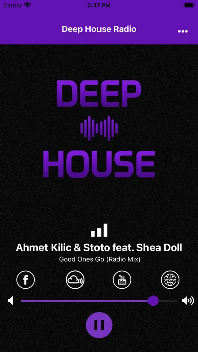 ภาพหน้าจอของ Deep House Radio