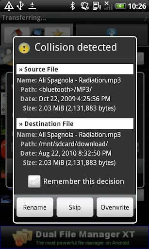Bluetooth File Transfer 스크린샷
