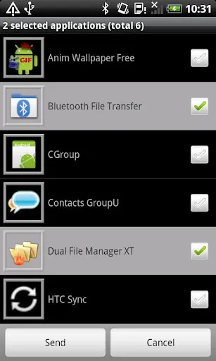 Bluetooth File Transfer 스크린샷