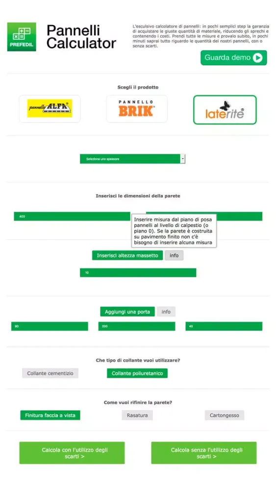 Pannelli Calculator应用截图