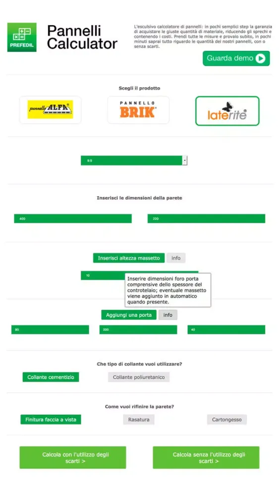 Pannelli Calculator应用截图