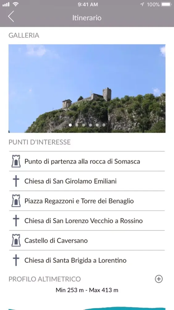 Capturas de tela do Percorsi InChiostro
