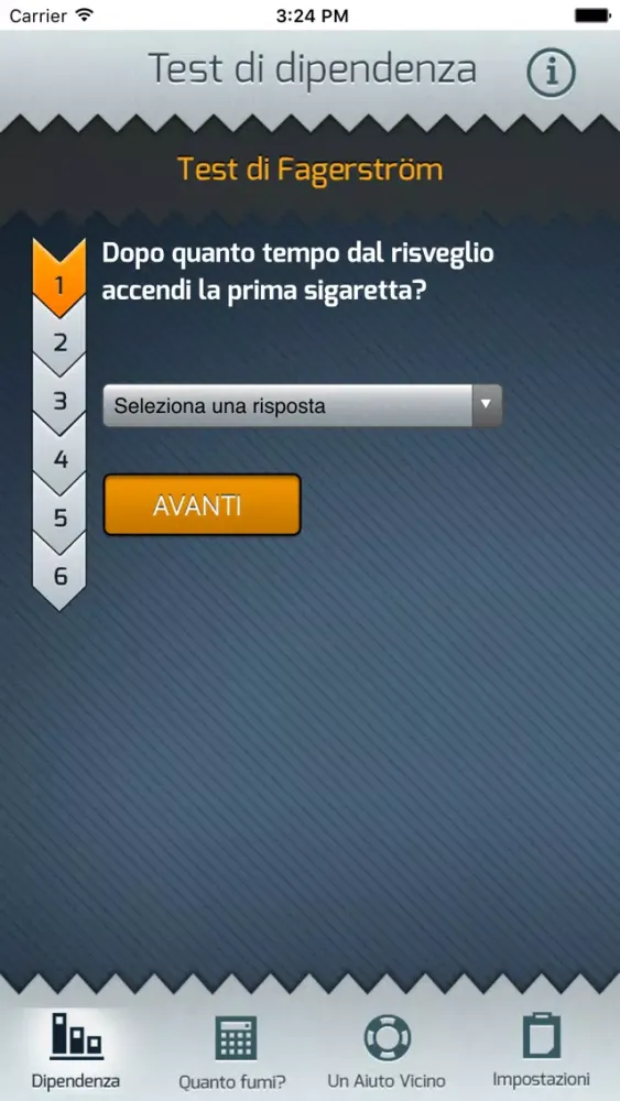 Screenshot di Quanto fumi?