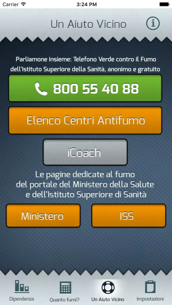 Screenshot di Quanto fumi?
