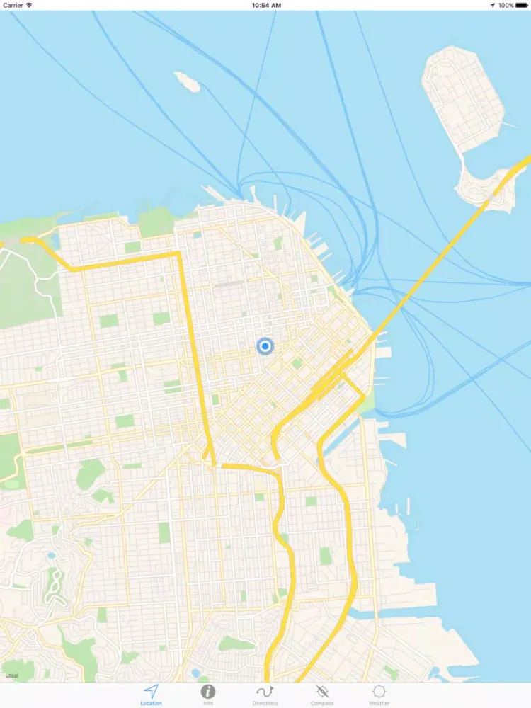Tangkapan skrin I'm here - Everywhere your location iPad 