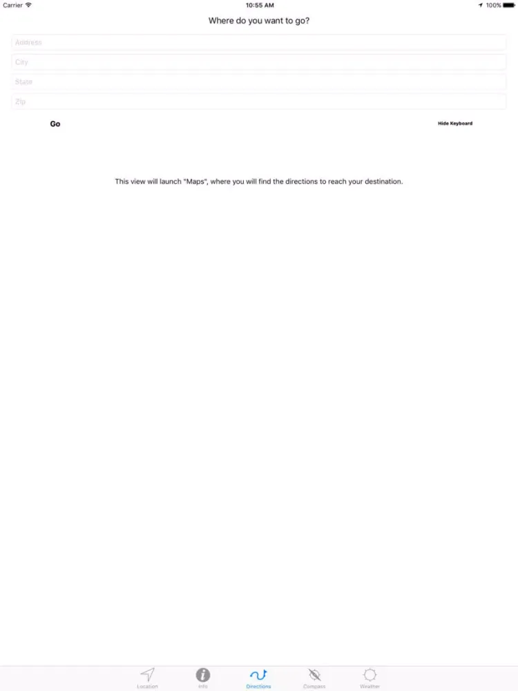 Tangkapan skrin I'm here - Everywhere your location iPad 