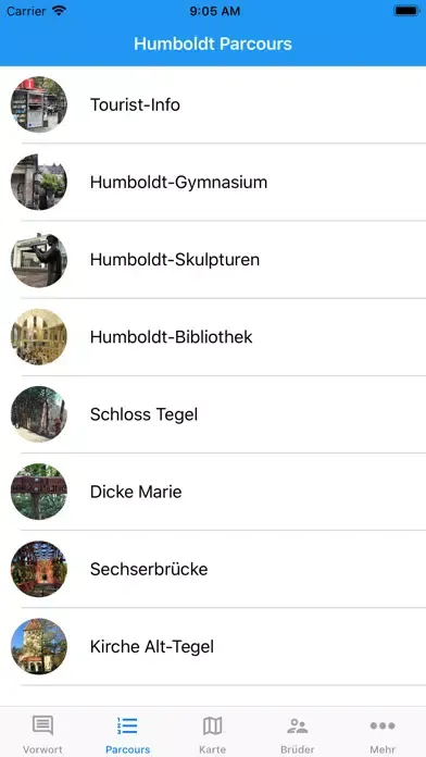 Zrzuty ekranu Humboldt-Parcours