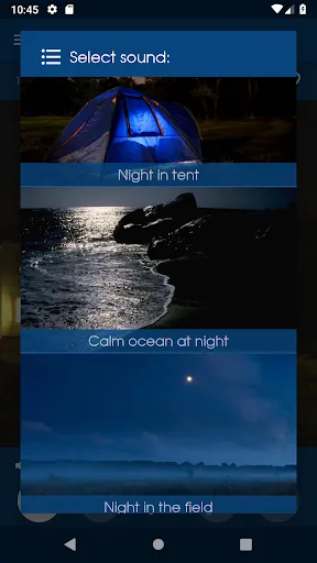 Relax Night: sleeping sounds Screenshots