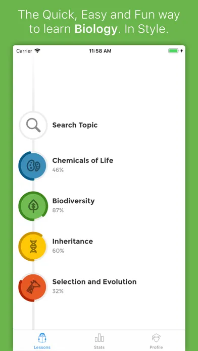 Capturas de tela do iBiology™
