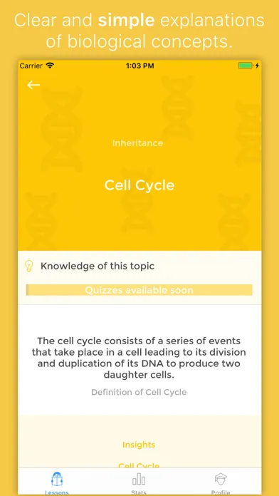 Capturas de tela do iBiology™