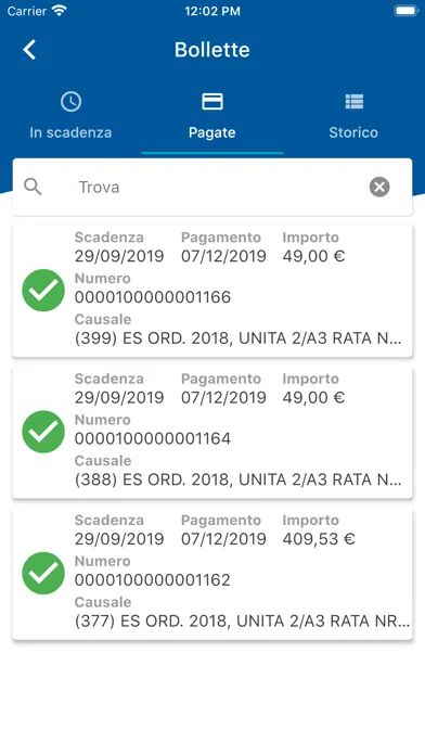 Capturas de tela do MobyPay eBilling