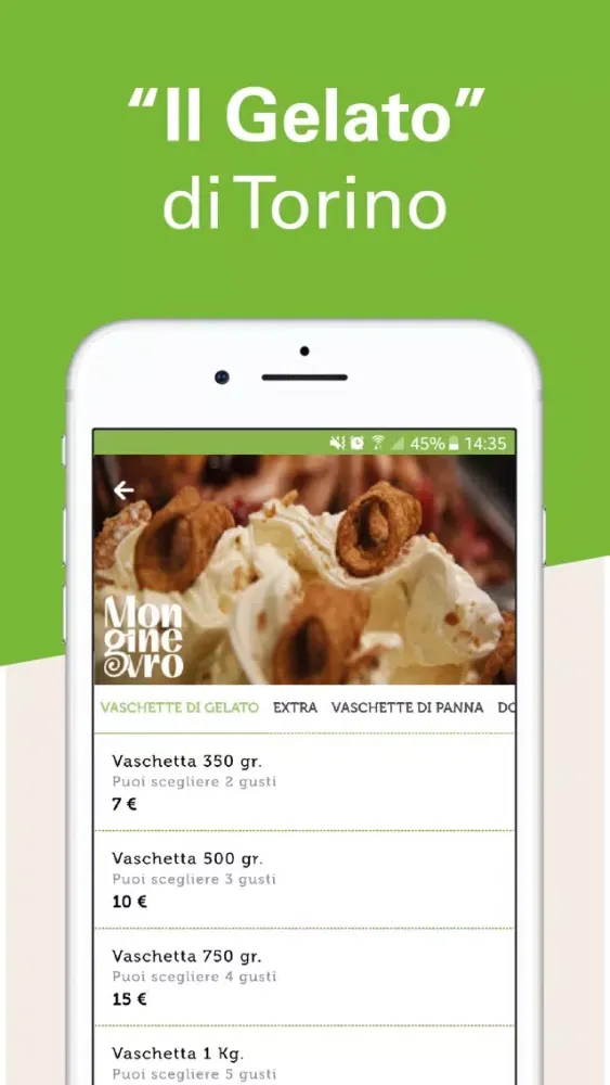 Tangkapan skrin Monginevro Gelateria
