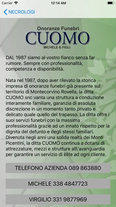 Zrzuty ekranu Cuomo Snc