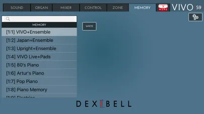 Скриншоты Dexibell VIVO Editor