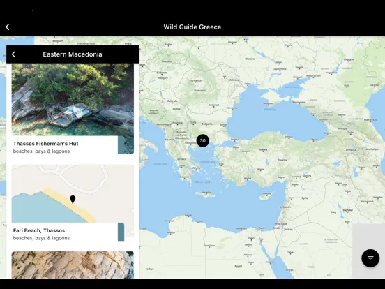 Capturas de pantalla de Wild Guide Greece iPad 