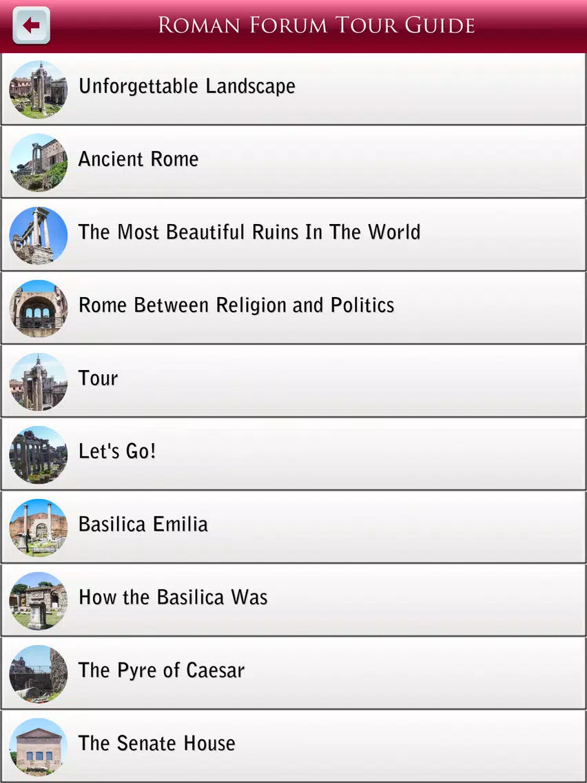 Roman Forum Tour Guide iPad  スクリーンショット