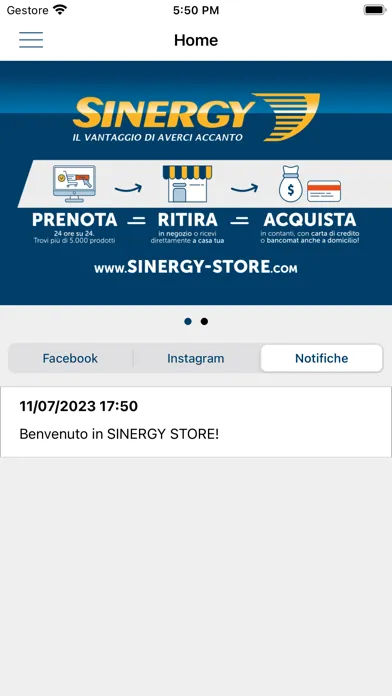 Ảnh chụp màn hình của SINERGY STORE