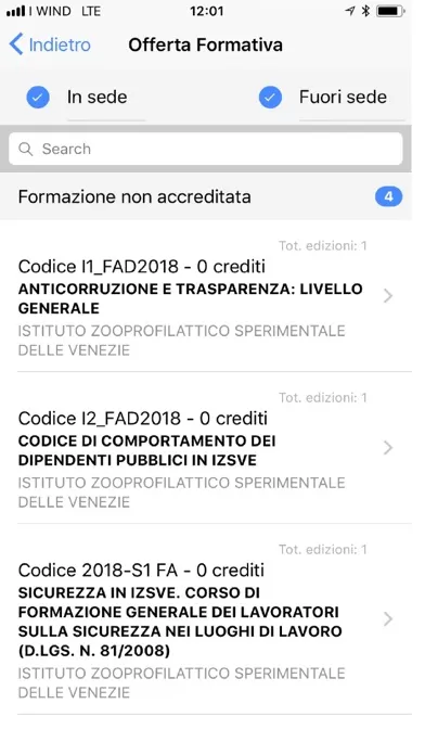 IZSVe Formazione سکرین شاٹس