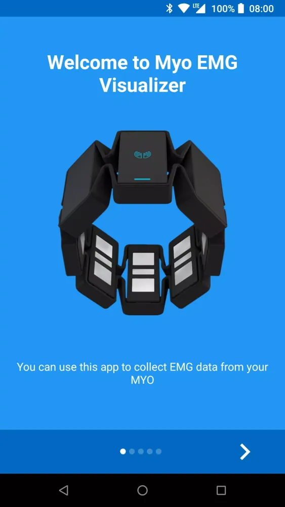 Myo EMG Visualizer Screenshots