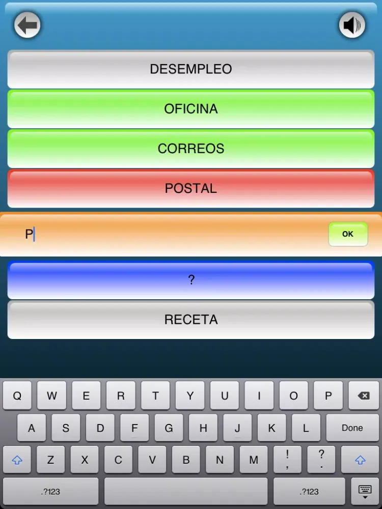 Capturas de pantalla de Palabras Encadenadas Lite iPad 