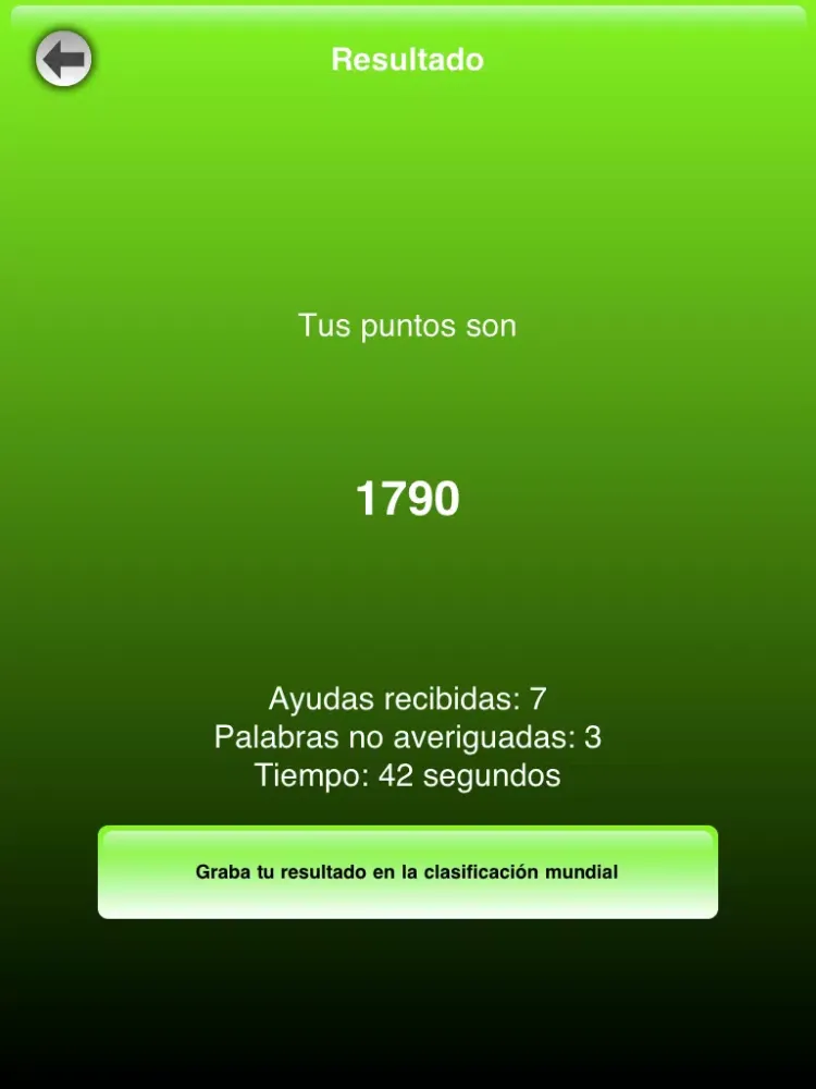 Capturas de pantalla de Palabras Encadenadas Lite iPad 