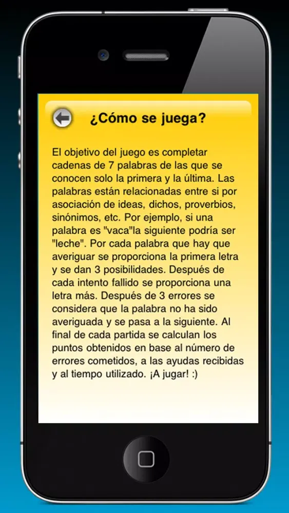 Capturas de pantalla de Palabras Encadenadas Lite