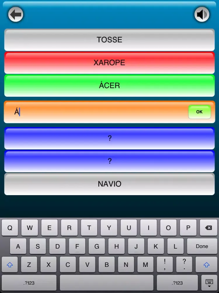 Tangkapan layar Palavras em Cadeias Lite iPad 