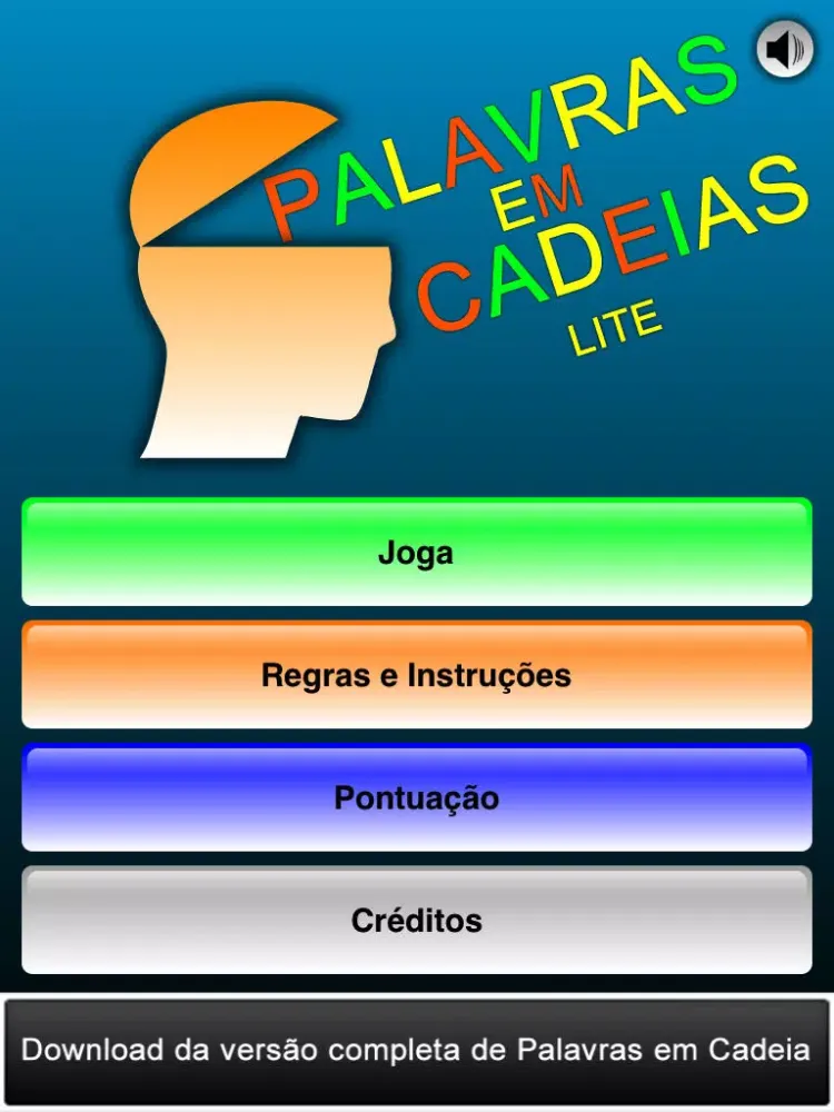 Tangkapan layar Palavras em Cadeias Lite iPad 
