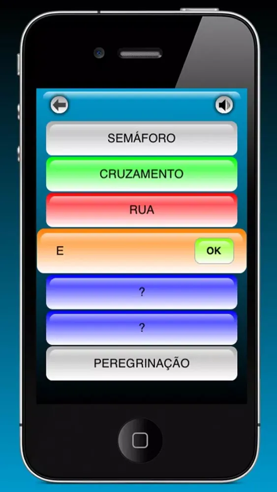 Tangkapan layar Palavras em Cadeias Lite