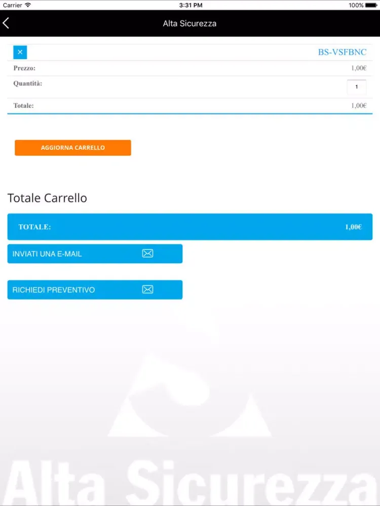 Alta Sicurezza iPad 应用截图