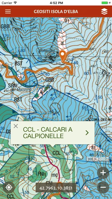 Ảnh chụp màn hình của Geositi Isola d'Elba