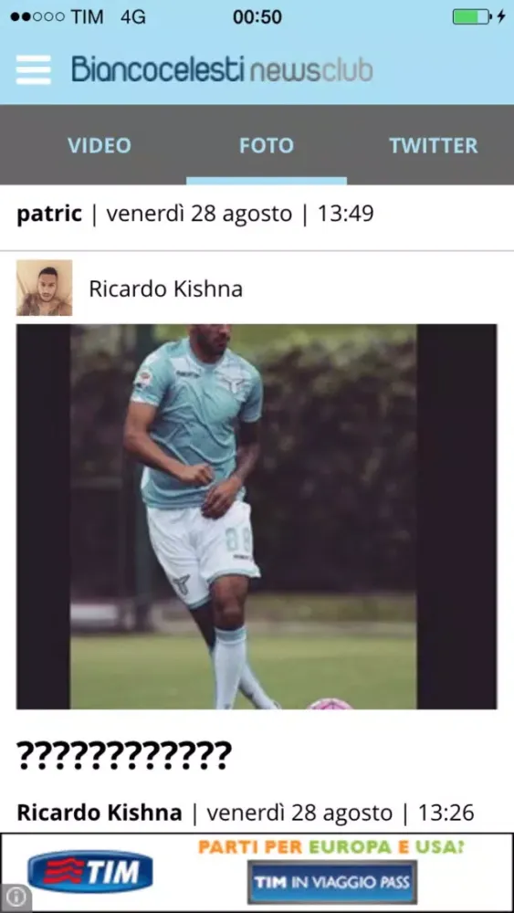 Capturas de pantalla de Biancocelesti NewsClub