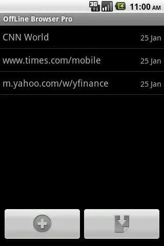 Capturas de tela do Offline Browser Pro