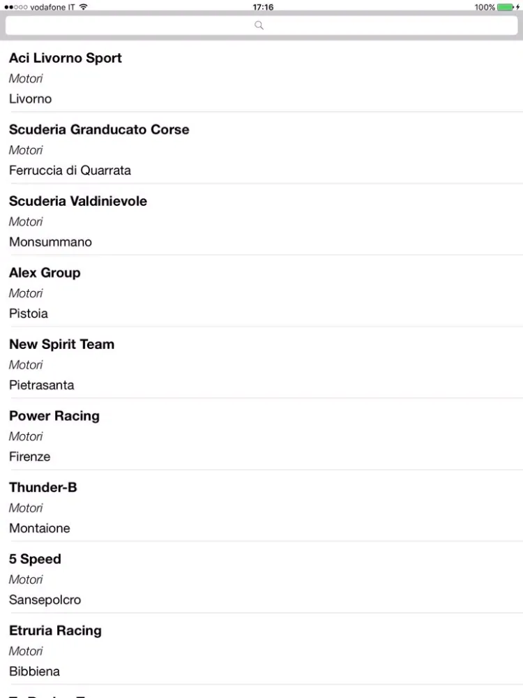 Toscana Sport App iPad スクリーンショット