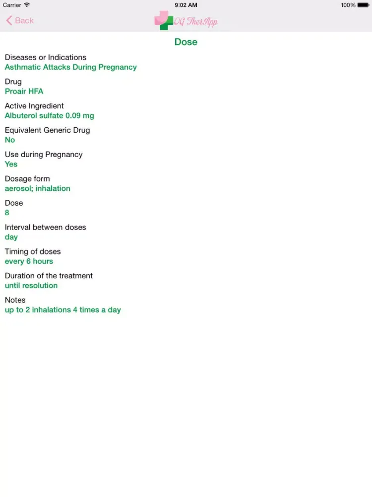 OGTherApp - Obstetrics & Gynecology Medical Therapy iPad  Screenshots
