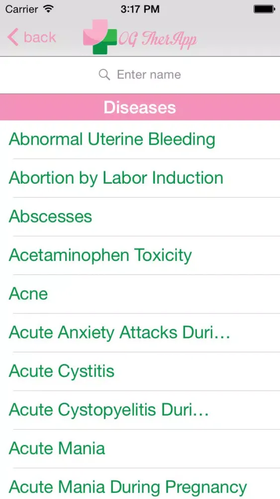OGTherApp - Obstetrics & Gynecology Medical Therapy Screenshots