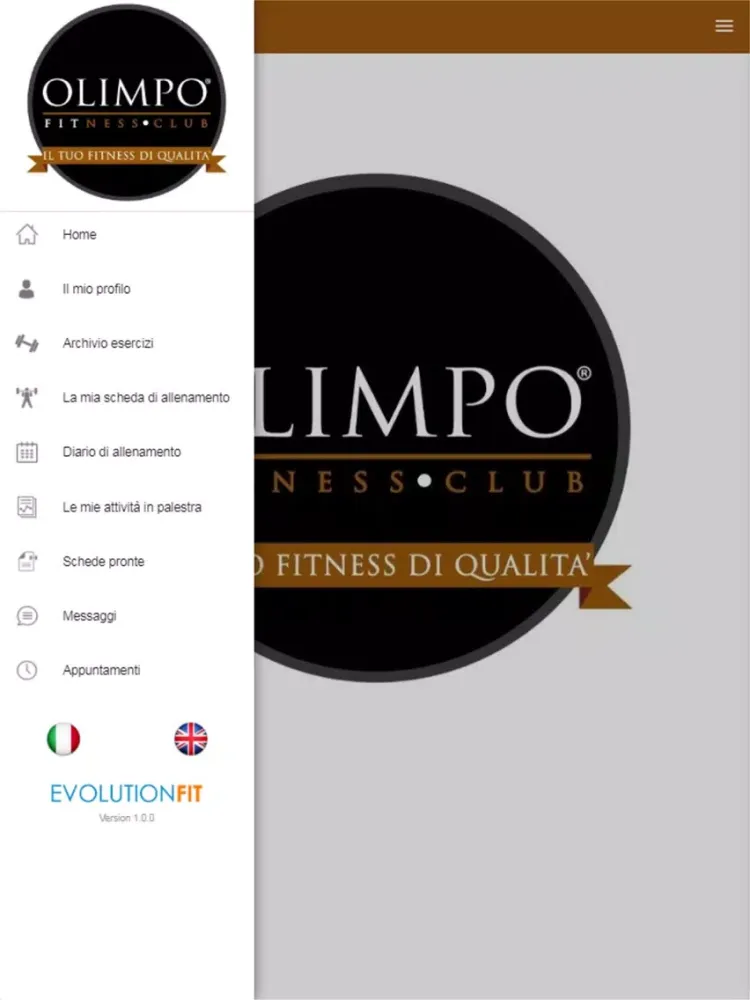 OLIMPO FITNESS CLUB iPad  Screenshots