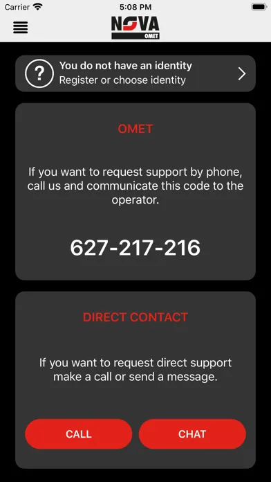 Ảnh chụp màn hình của OMET N.O.V.A.