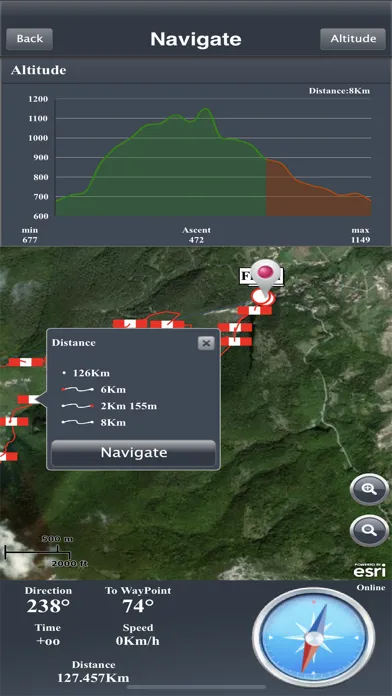 Screenshot di Hiking Route Lite