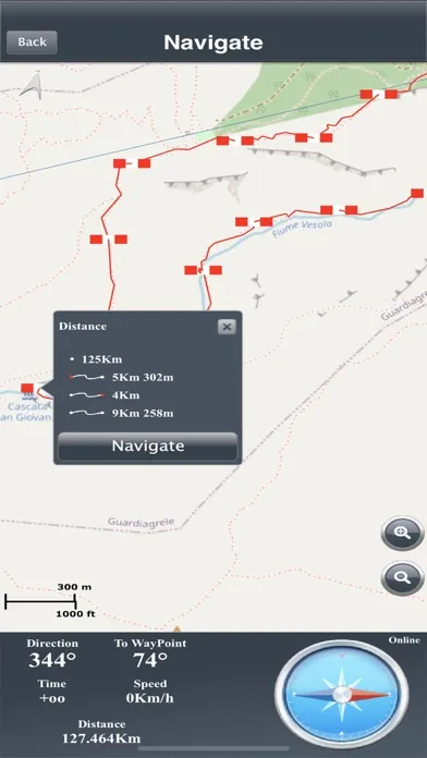 Screenshot di Hiking Route Lite
