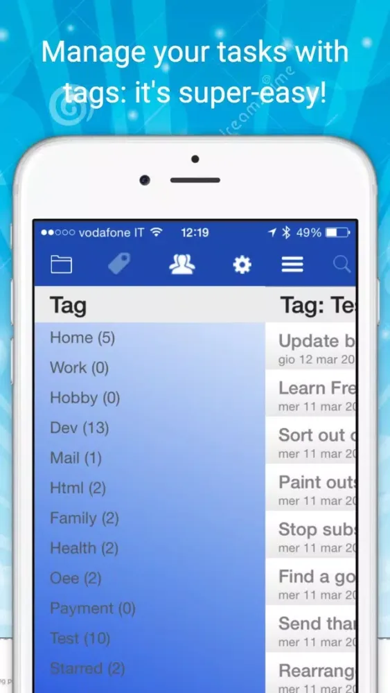 ภาพหน้าจอของ TapMeDo (Social Task Manager with collaborative open Sharing and Messaging platform)