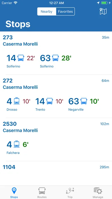 Tangkapan skrin Bus Torino