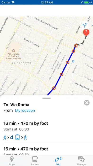 Tangkapan skrin Bus Torino