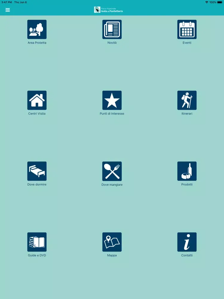 PN Isola Pantelleria iPad 应用截图