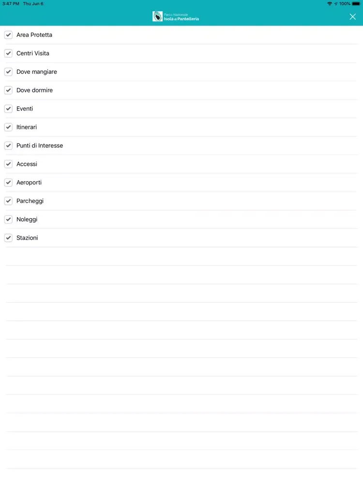PN Isola Pantelleria iPad 应用截图